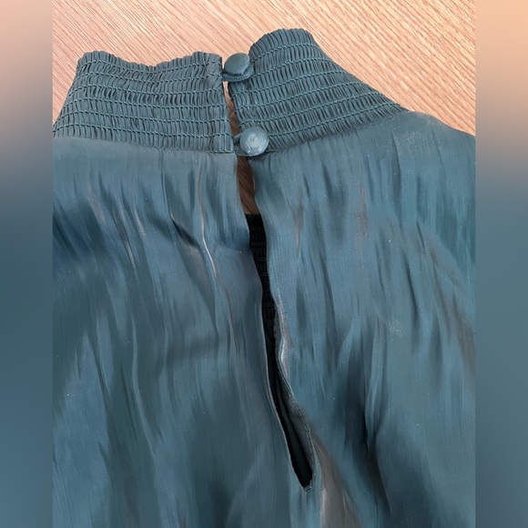 Lulu's Teal Maxi Dress - Picture 7 of 12